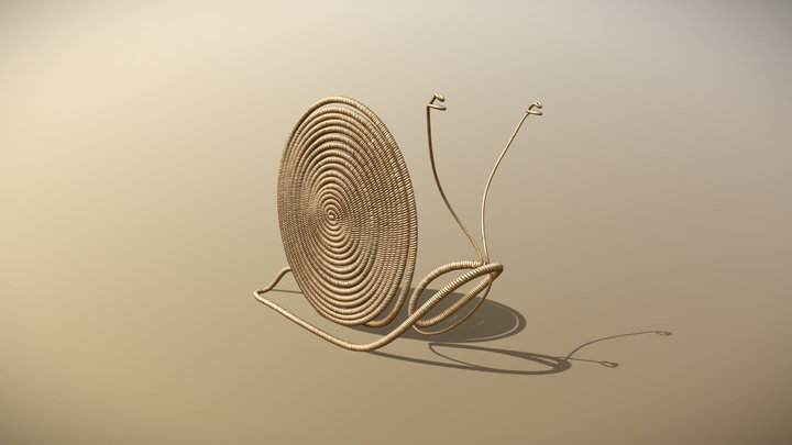 String snail 3D Model