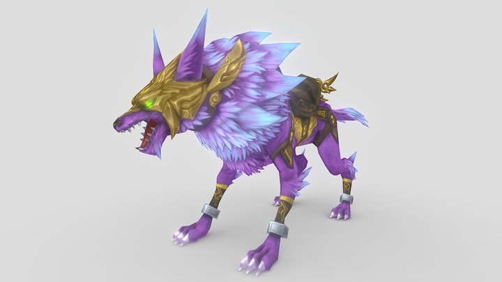 MMORPG 81Keys: Player Ride Wolf 3D Model