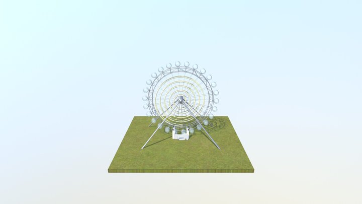 Santander Spiral Observation Wheel 3D Model