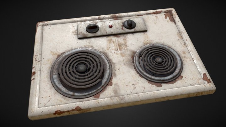 Rusty stove 3D Model