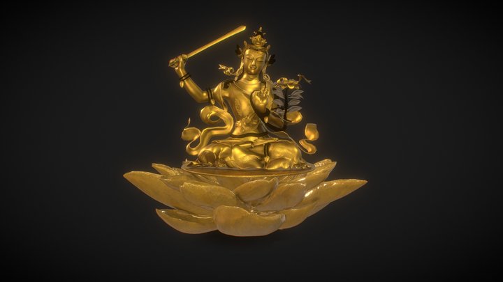 Manjushri Buddha 3D Model