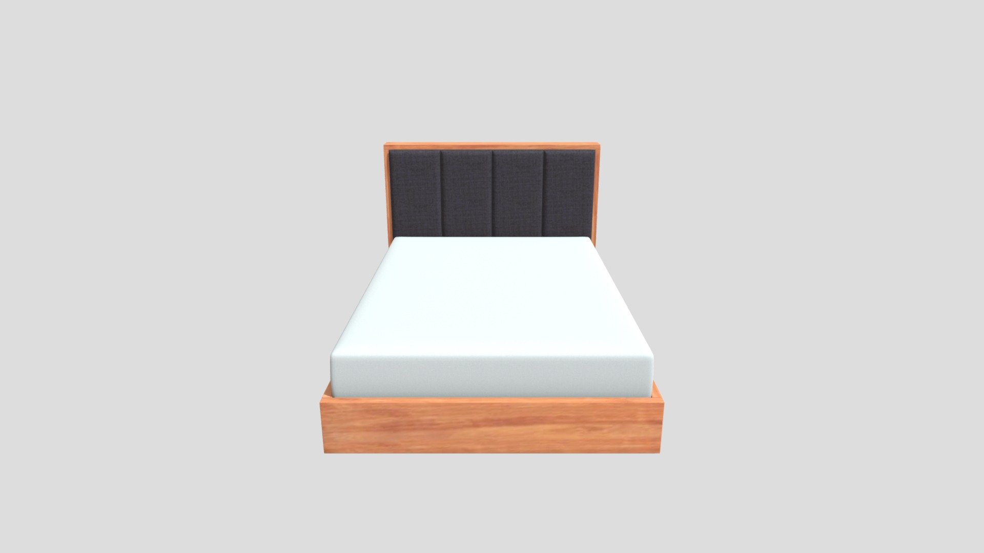 Large Wooden Double Bed