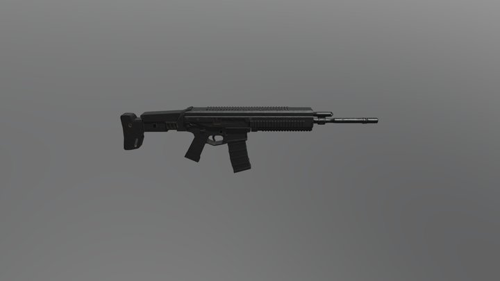 Machine Gun by ThisTeam 3D Model