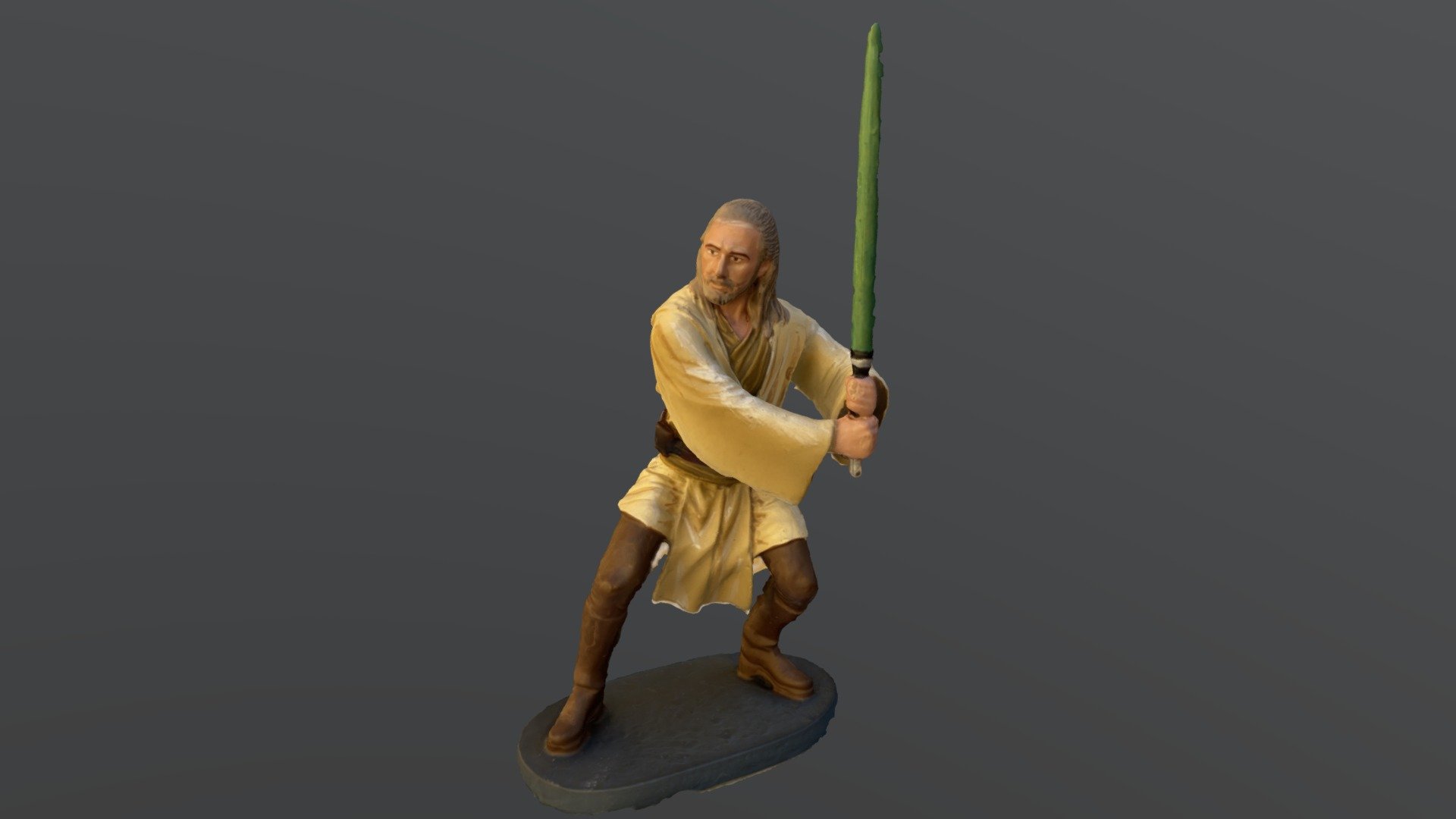 3D model Qui Gon Jinn Lightsaber VR / AR / low-poly