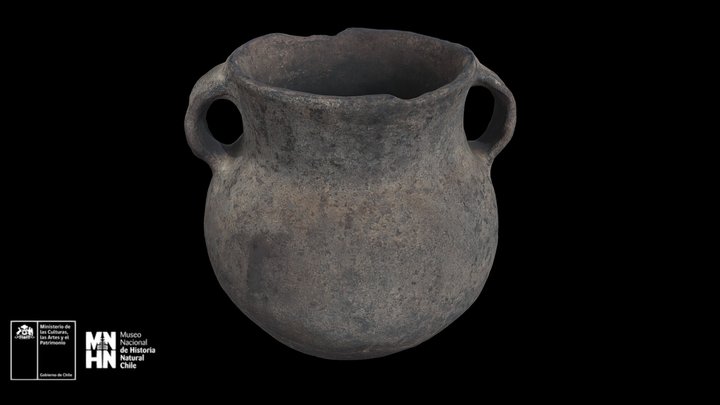 Olla con dos asas de la Araucanía – Free 3D Model STL