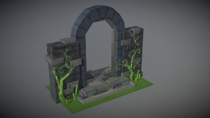 Stone Gateway 3D Model