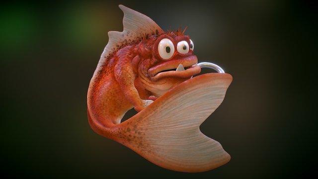 Evil Fish 3D Model