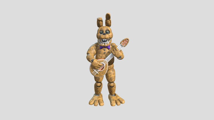 Un Withered Spring Bonniethe Bunny 3D Model