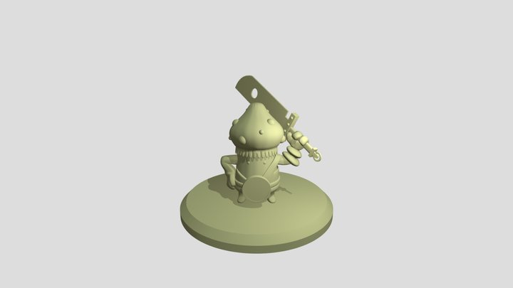 cogumelo de guerra 3D Model