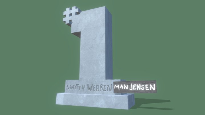 Smitty Werben Jager Man Jensen's gravestone