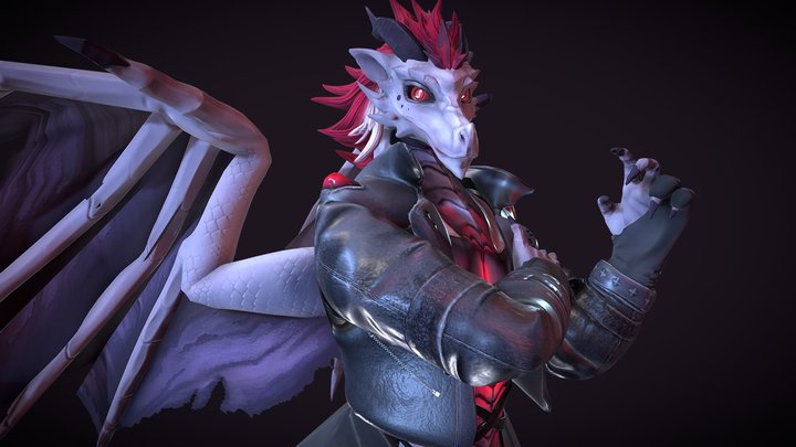 Vtuber Model - "Altis Silverscale" (V2.0) 3D Model