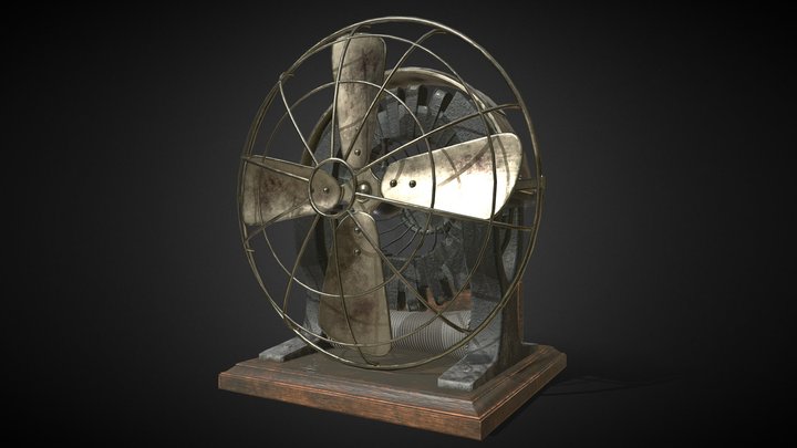 Table Fan  GameArt 3D Model