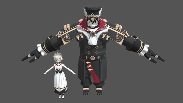 Sandrone - Genshin Impact Fan Rig 3D Model