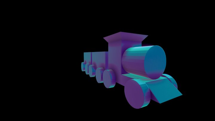 Actividad 1: Tren de Juguete. 3D Model