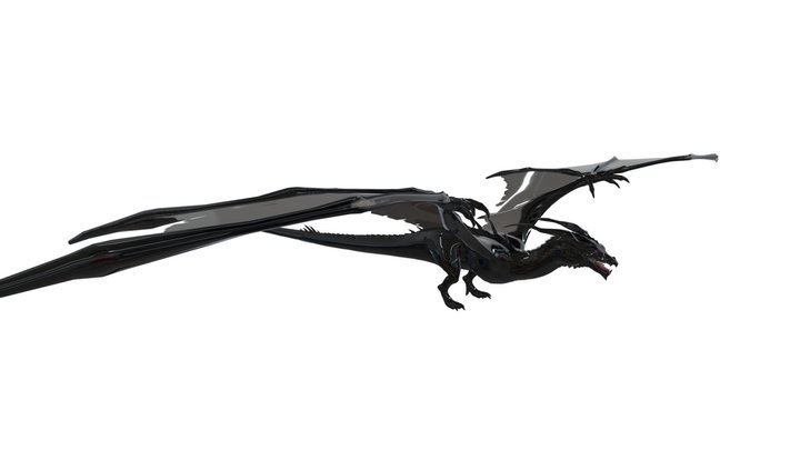 Realistic Minecraft Ender Dragon 3D Model