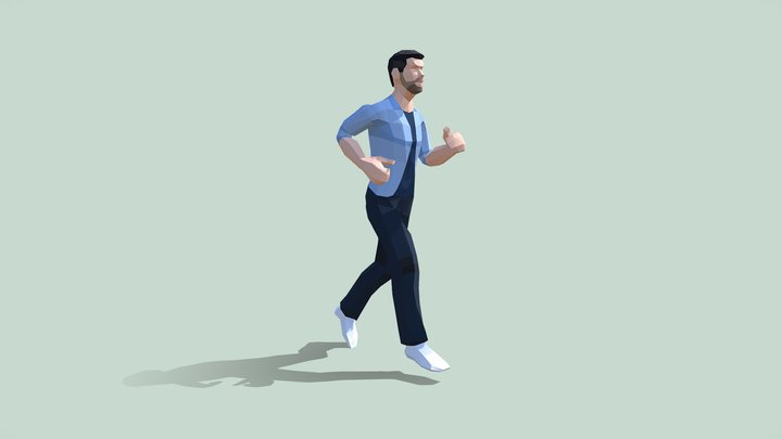 Male Jogging (30 frames loop)