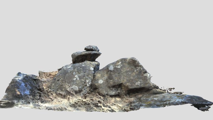 Rock Cairn 1 3D Model