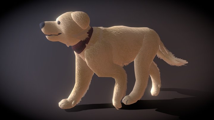 Dog from Lamps 3D Model