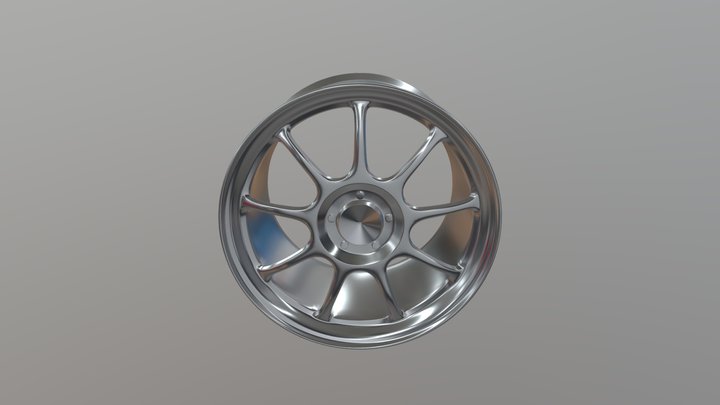 Car Rim 3D Model