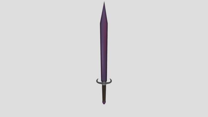 Lowpoly Sword Demo 3D Model