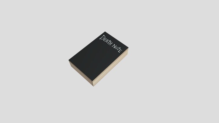 Death Note Book - anime - Film - Book cover 3D Model