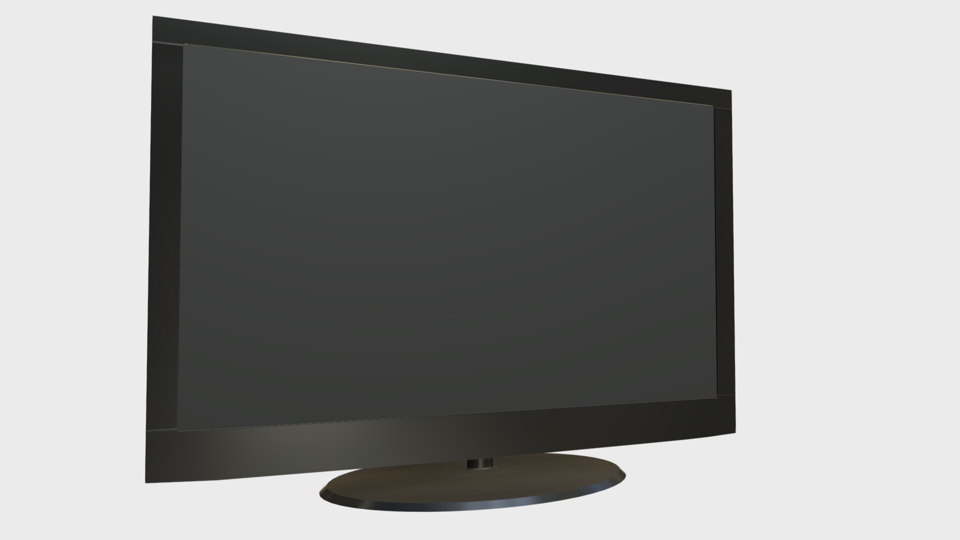 3D model Computer monitor - This is a 3D model of the Computer monitor. The 3D model is about a black computer monitor.