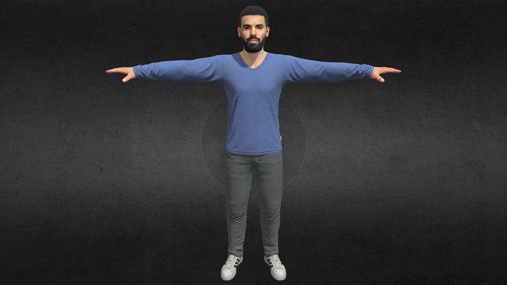 Drake (Champagne Papi) Avatar 3D Model