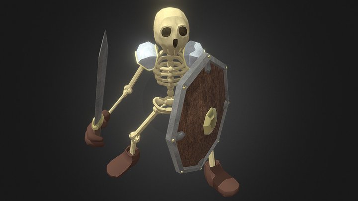 Skeleton Soldier 3D Model