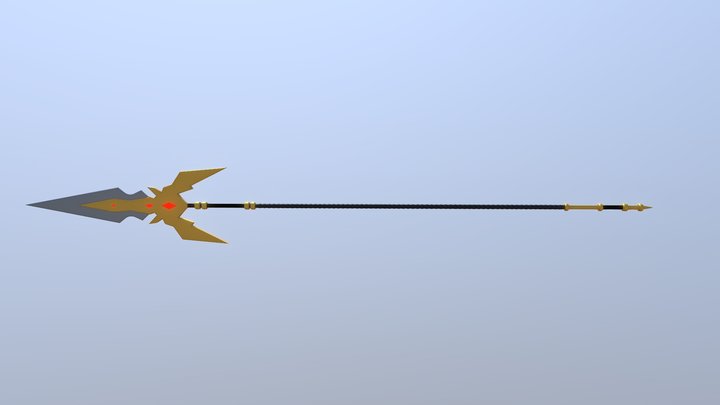 Fantasy Spear 3D Model