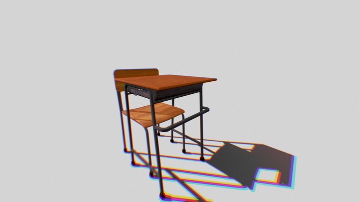school chair 3D Model