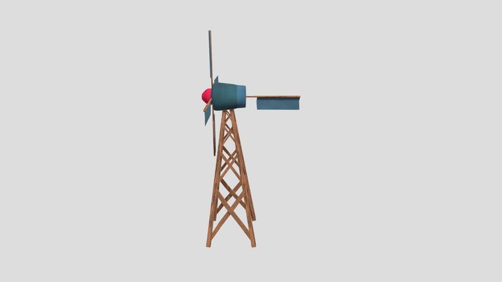 Courage The Cowardly Dog WindMill 3D Model