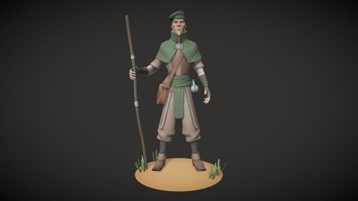 Old Traveller 3D Model