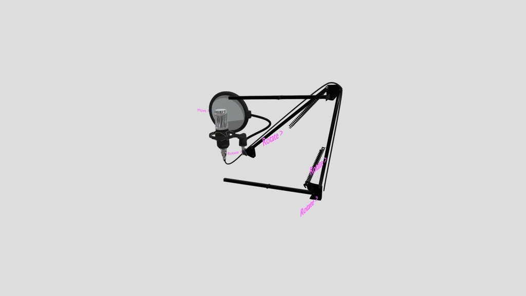 Microphone With Movable Stand