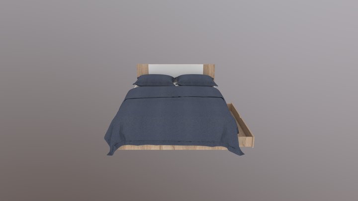 Lilea Bed Baking 3D Model