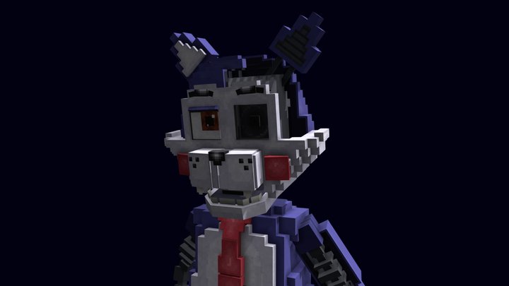 Withered New Candy FNAC Blockbench 3D Model
