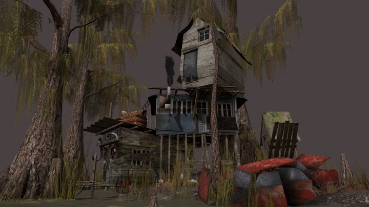 DAE Diorama - Forest Loner 3D Model