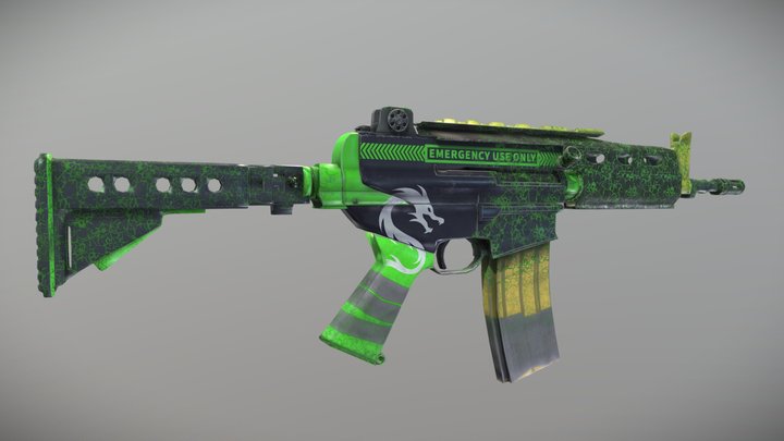 K1A modified-Rainbow six siege 3D Model