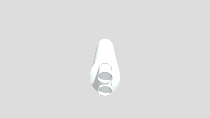 Oval Can Dual Outlet 3D Model