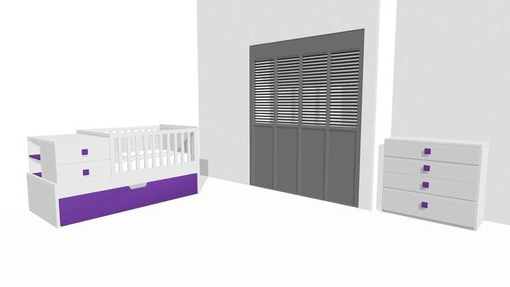 Baby-bed 3D Model