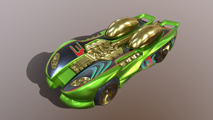 Hot Wheels - Splittin` Image 2 3D Model