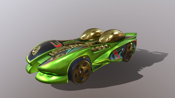 Hot Wheels - Splittin` Image 2 3D Model