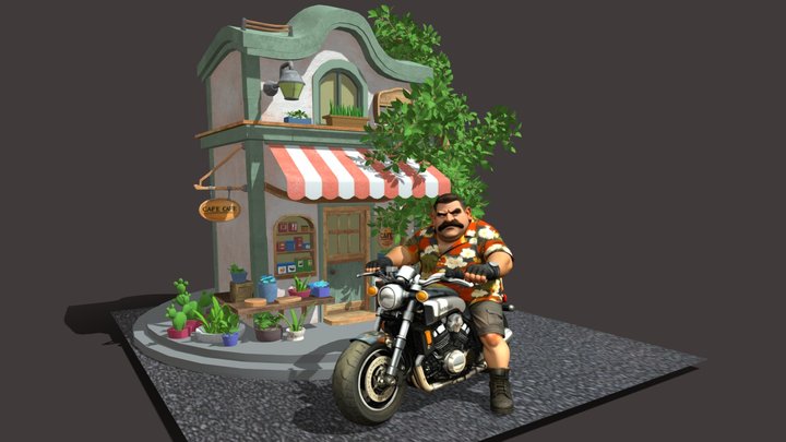 Afleur Deupot- Vmax- Coffee Shop – Kostenloses 3D-Modell STL