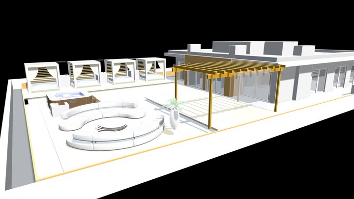 apartment and terrace renovation 3D Model