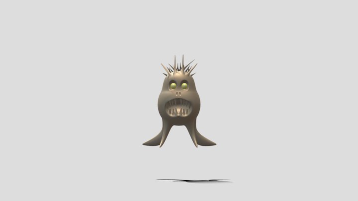 Screaming Potato From COHP Fanmade Model 3D Model