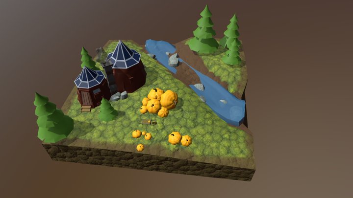 Pumpkin Patches 3D Model