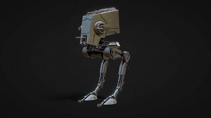 Star Wars AT-ST für Maya manipuliert 3D-Modell - TurboSquid 991268