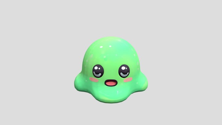 a Cute Slime 3D Model