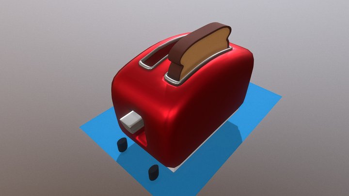 Bread Toaster poly 3D Model