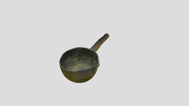 鳴神地区遺跡（和歌山市）　黒色土器　杓 – Modello 3D gratuito STL