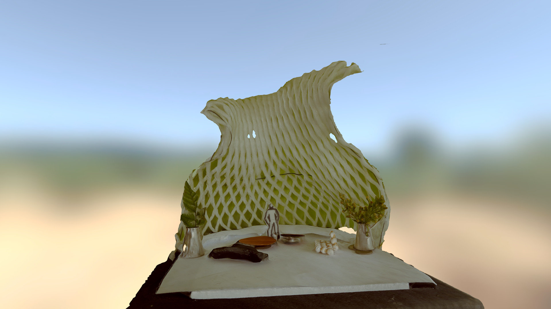 Rhaphishouse 1V04 Architectural sketch model